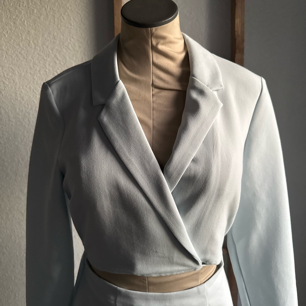 Abercrombie & Fitch Cut Out Wrap Blazer Dress NWOT sz: ST - Picture 3 of 12